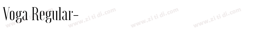 Voga Regular字体转换